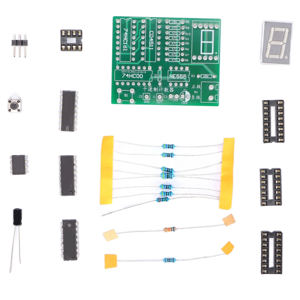 Decimal Counter Kit ABS Training Counters Parts Electronic Project Teaching Suit for Schools