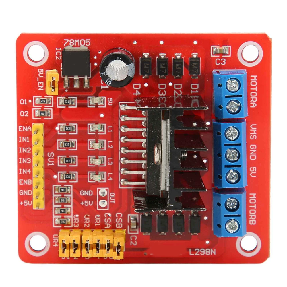 L298N Dual H Bridge DC Stepper Motor Driver Module Multifunctional Motor Controller Board