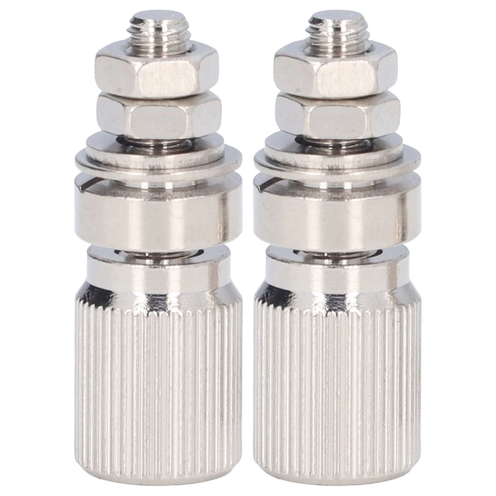 2PCS Binding Post Silver Alloy Contact No Insulation Power Grounding Terminal Post 50025