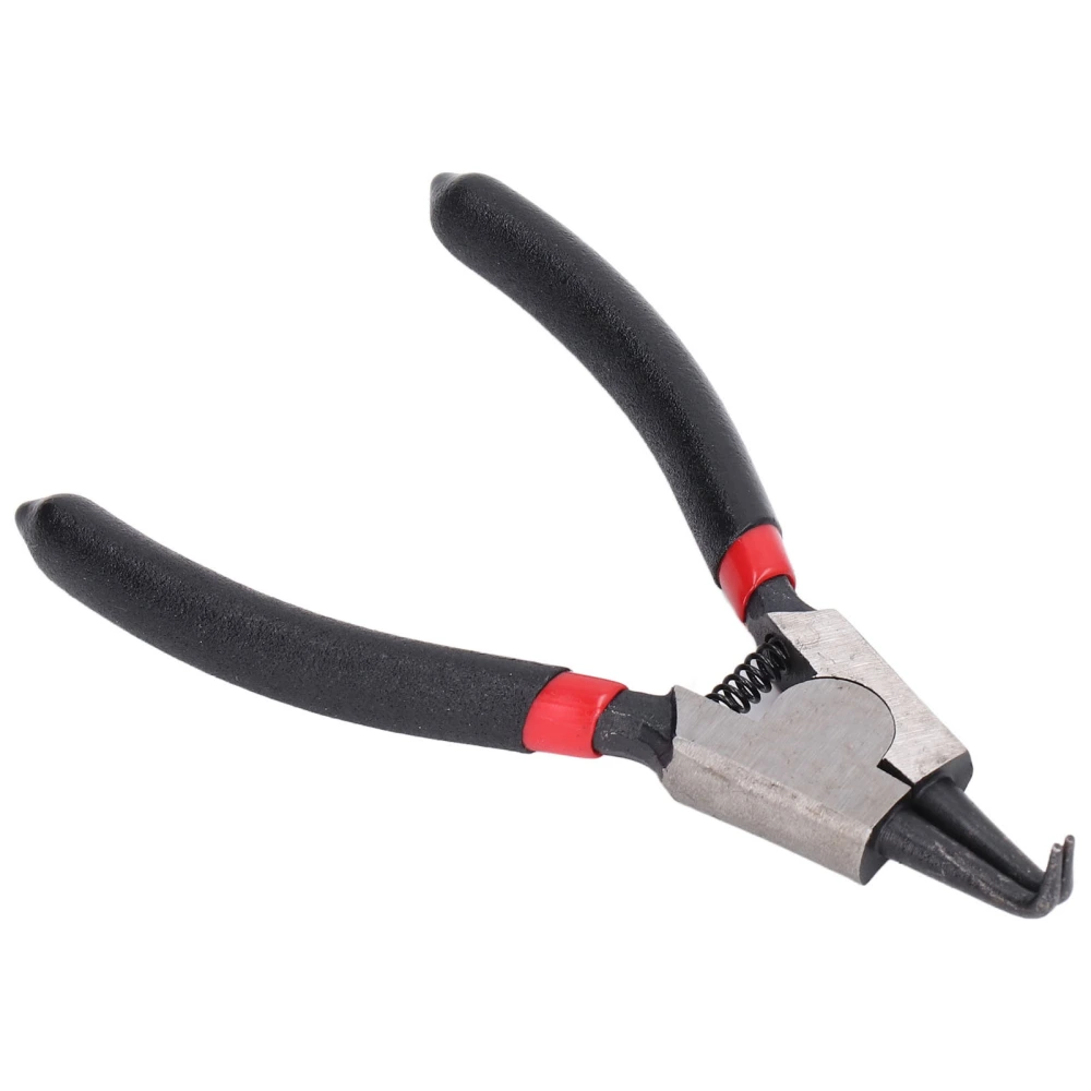 Snap Ring Pliers Carbon Steel Rubber Heat Treated Circlip Plier Hand Repair Tool 5in