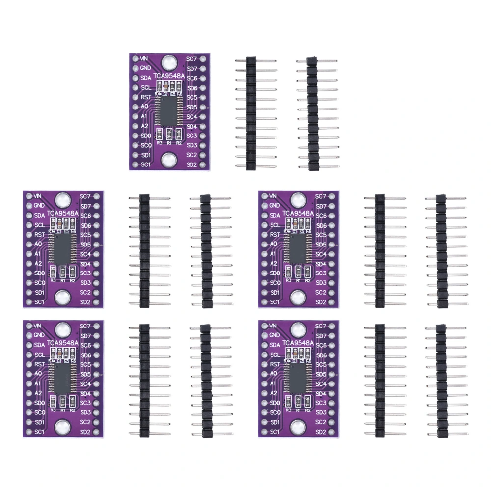 5Pcs Development Board 1 to 8 Channel IIC Expansion Module TCA9548A Set Kit for DIY