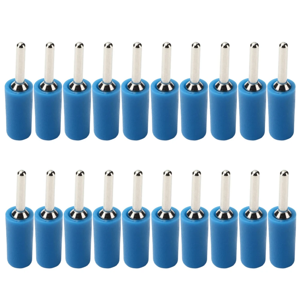 20Pcs Pin Banana Plug 2mm Nickel Plated Brass Male Waterproof Connector Accessory Set KitBlue