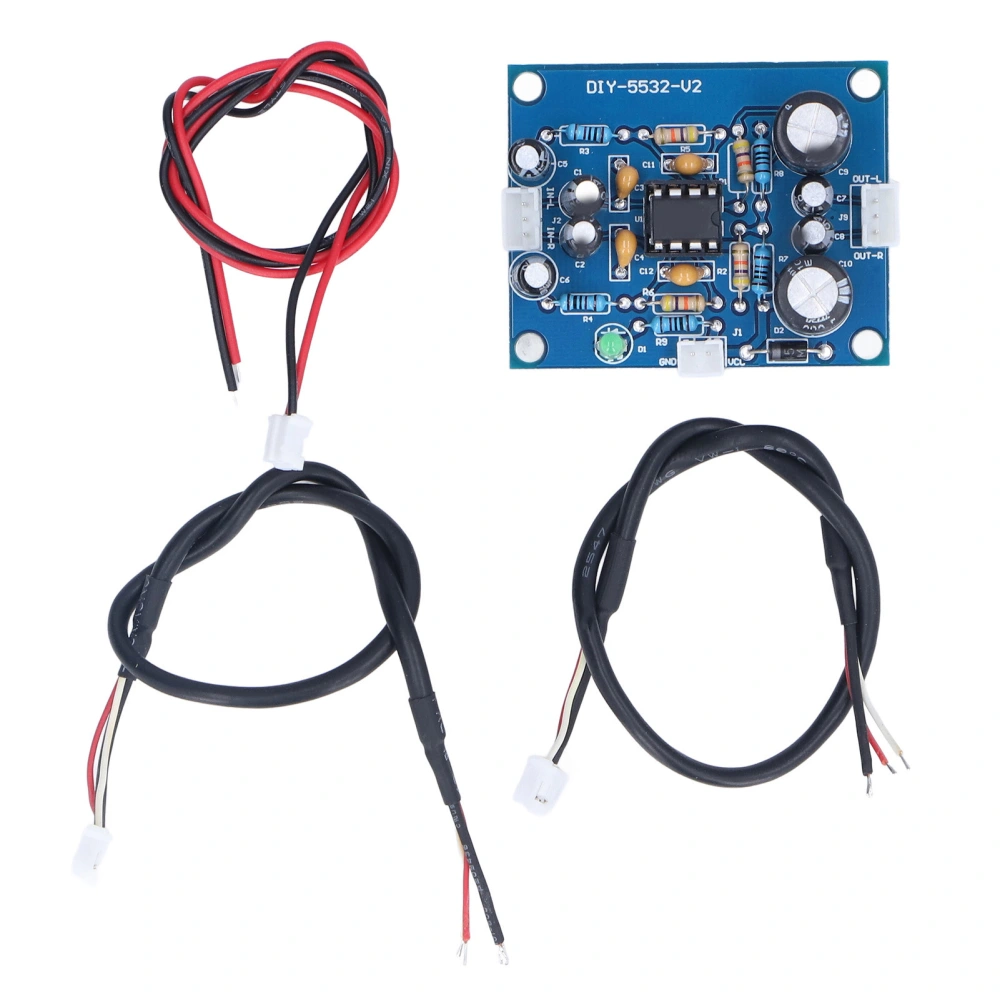 Preamplifier Board PCB Single Power Front Panel Double Panels Design 5 Times Magnification 12‑35V