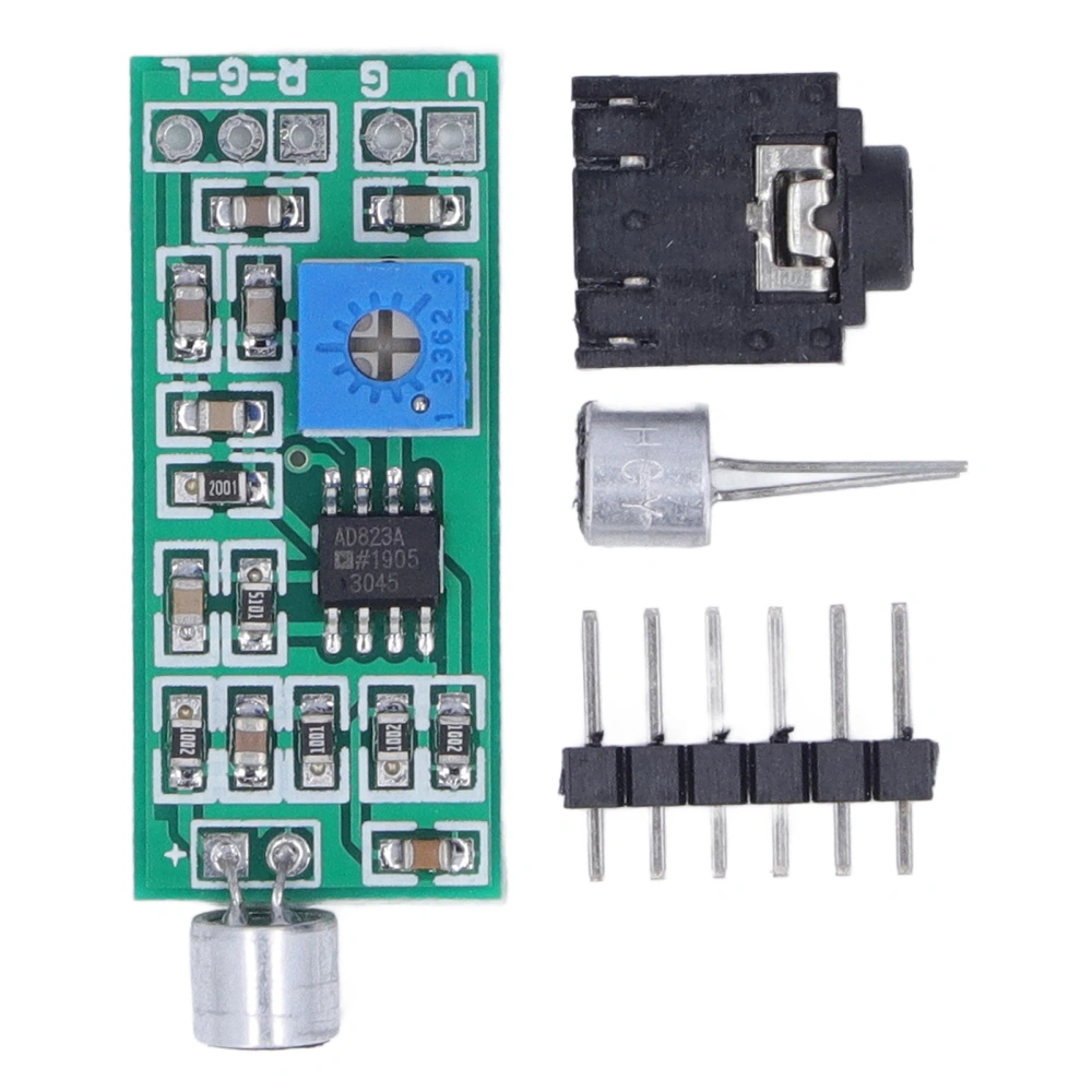 Microphone Pickup Module Dual Channel Output Adjustable Gain Amplifier Board for Detection