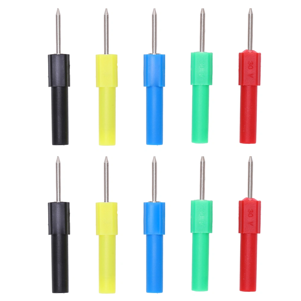 2 Sets J.20013 Multimeter Testing Probes 4mm Safety Socket 5 Colors Maintenance Tools