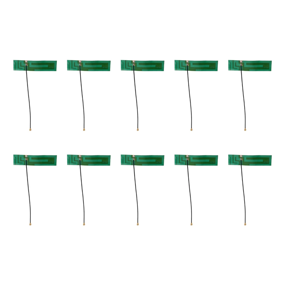 10Pcs Antenna Stable Transmission Wide Range IPEX Interface Strong Anti Oxidation Ability Green Internal Antenna