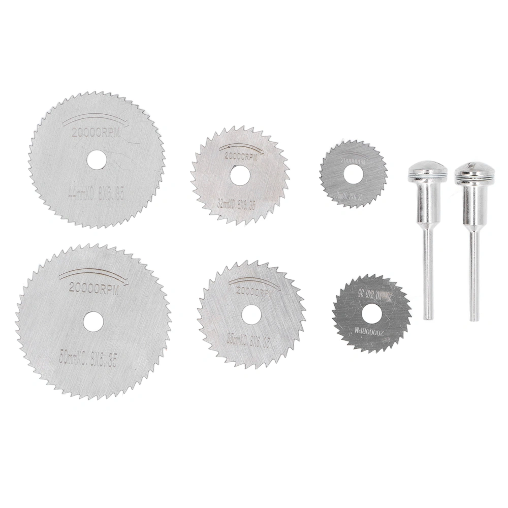 8Pcs/Set HSS Circular Saw Blade Set Mini Cutting Discs for Thin Metal Plastics Wood Alloy