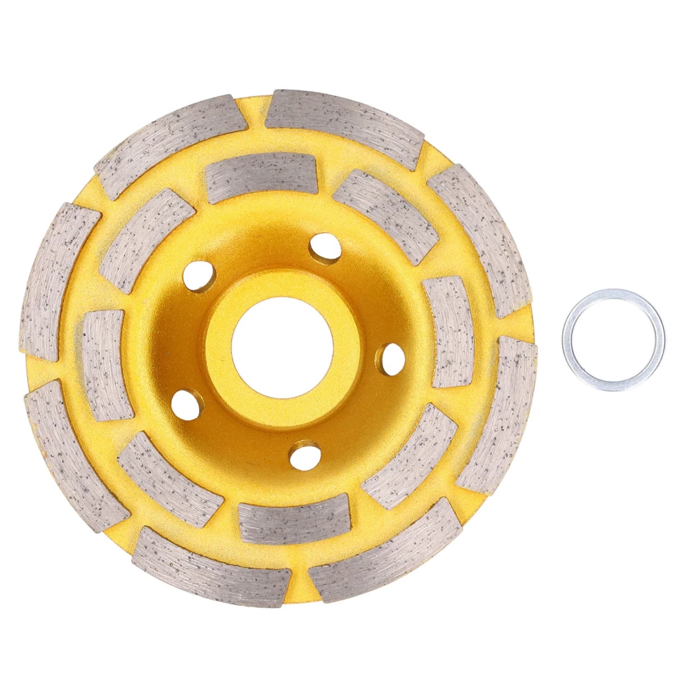 Diamond Grinding Wheel 4in Double Row Polishing Tool for Concrete Granite Marble