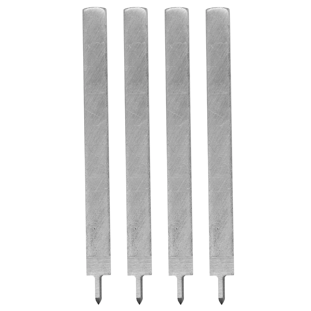 4Pcs Leather 1 Prong Punch Tool High Speed Steel Spacing Punches Tools Heat Treatment6mm