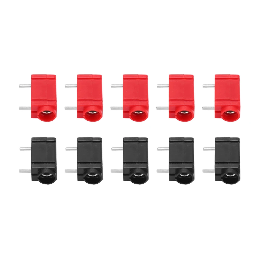 10Pcs PCB Banana Socket Good Conductivity 4mm Corrosion Resistance Stable PCB Panel Socket Connector