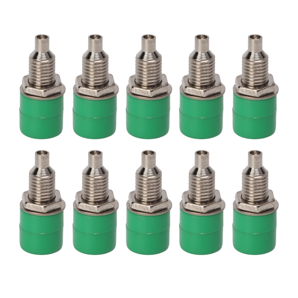 10Pcs Binding Post Good Insulation Stable Flexible Strong Overload Capacity M5 2.5mm Panel Socket for Industry