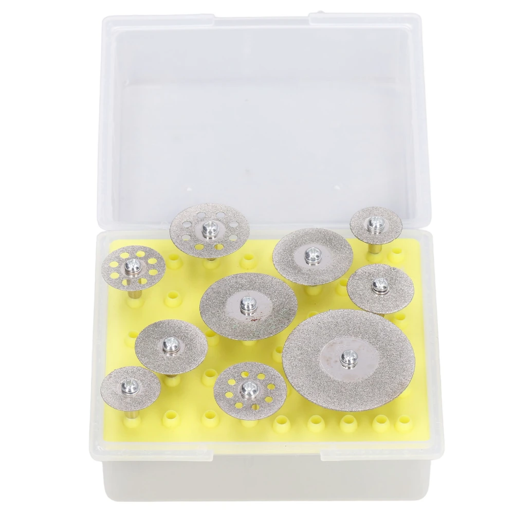 10Pcs Emery Cutting Wheel Set Thin Sharper High Accuracy Good Performance Cutting Accessory for Marble Concrete Cutting