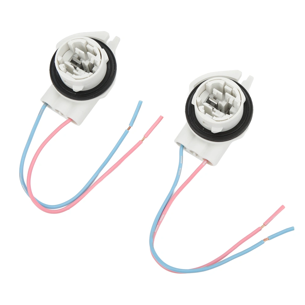 2Pcs 3156B Bulb Socket Female Adapter LED Light Socket Pre Wired Harness Connector for Industry Automobile Boat