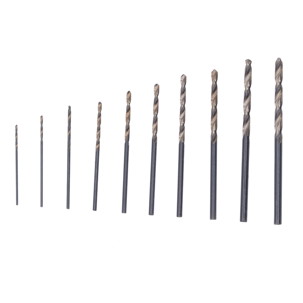 HSS Drill Bit Set Mini Twist Drilling Carving Hole Punching for Walnut Beeswax Wood 0.8‑3.0mm