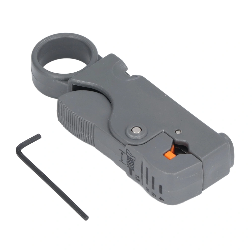 Coaxial Cable Stripper Manual RG58 59 62 Network Wire Rotary Peeling Decrustation Pliers HT‑332