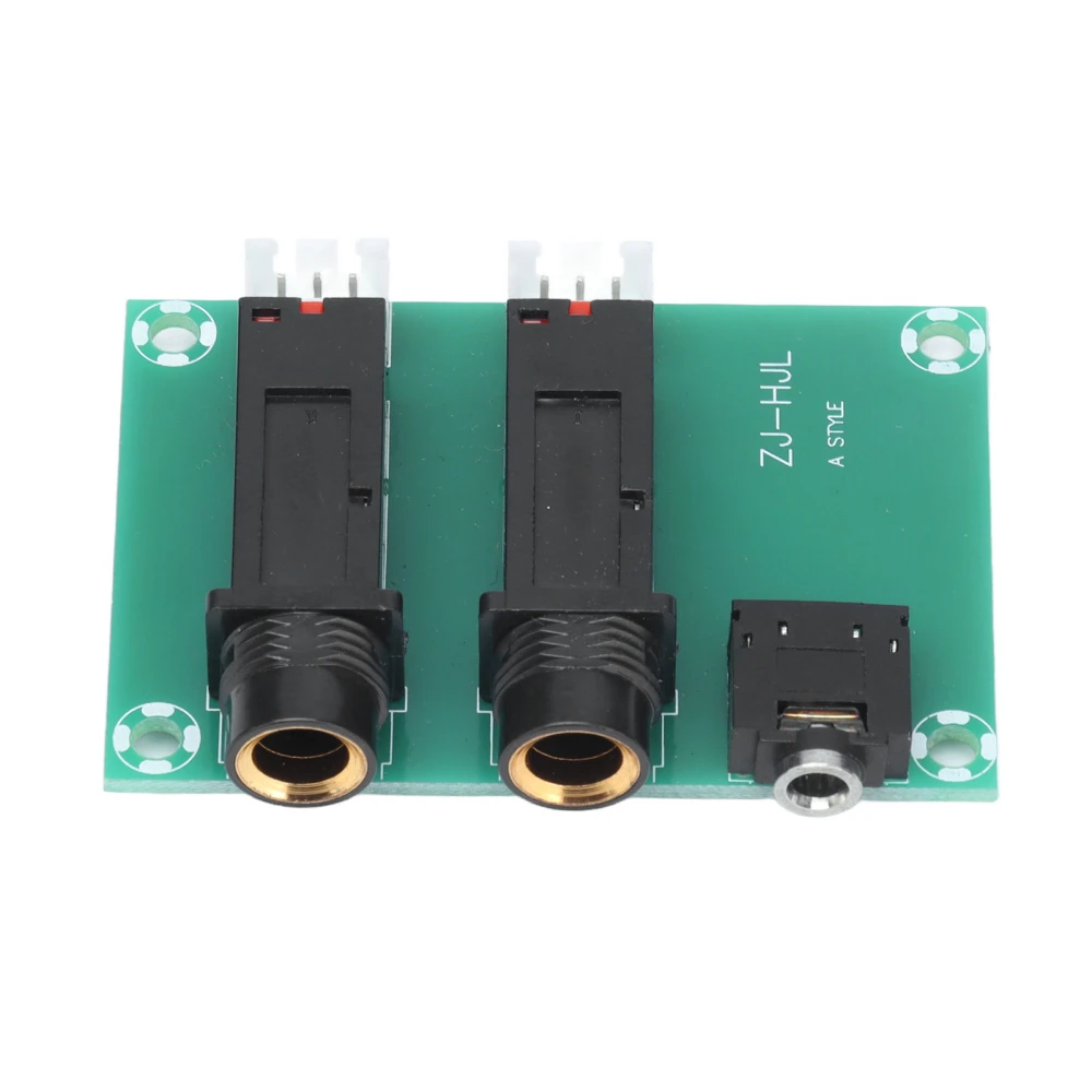 Headphone Socket Adapter Board 2 Way Easy Install Reliable Contact Flexible Use PCB Microphone Socket Adapter Board