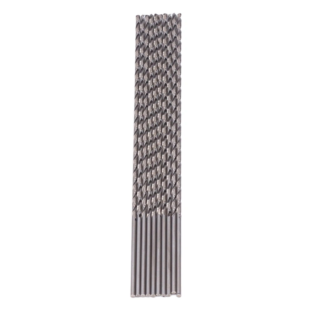 10Pcs Extra Long Twist Drill Bits Extended HSS Straight Round Shank Processing Tools 2.5x200mm