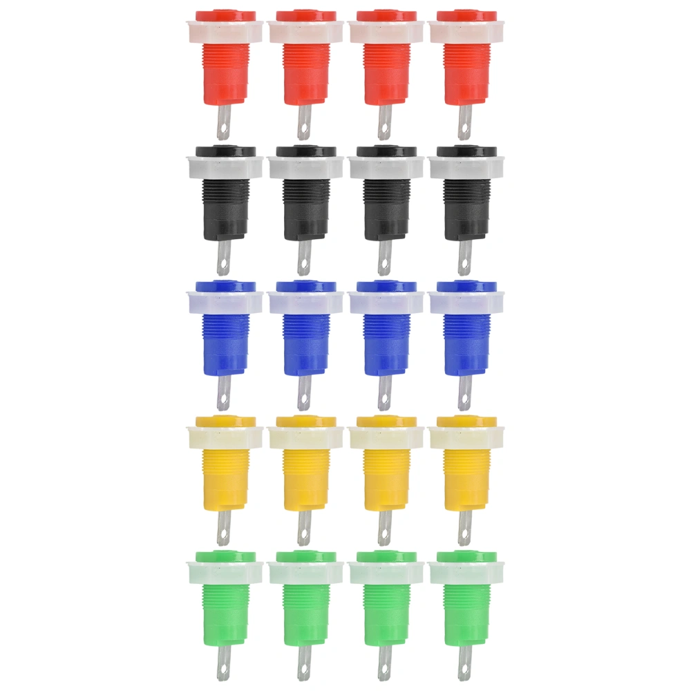 4 Set Banana Socket Binding Post Adapter Safe Welding Type Grounding Terminal 4mm 402 1KV 32A