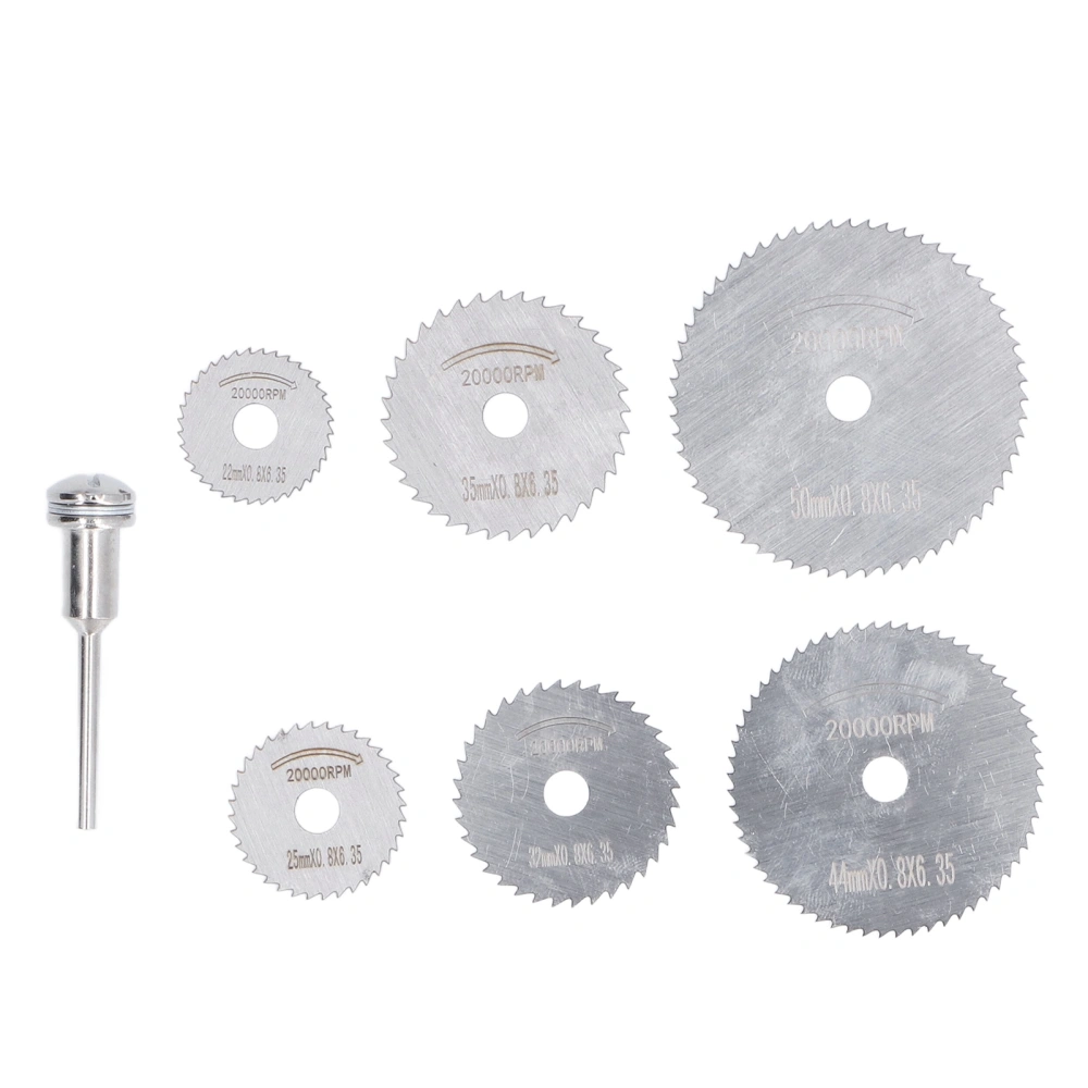 7Pcs Saw Disc Mini High Speed Steel Cutting Wheel Circular Cutter Blade Tool Set Kit