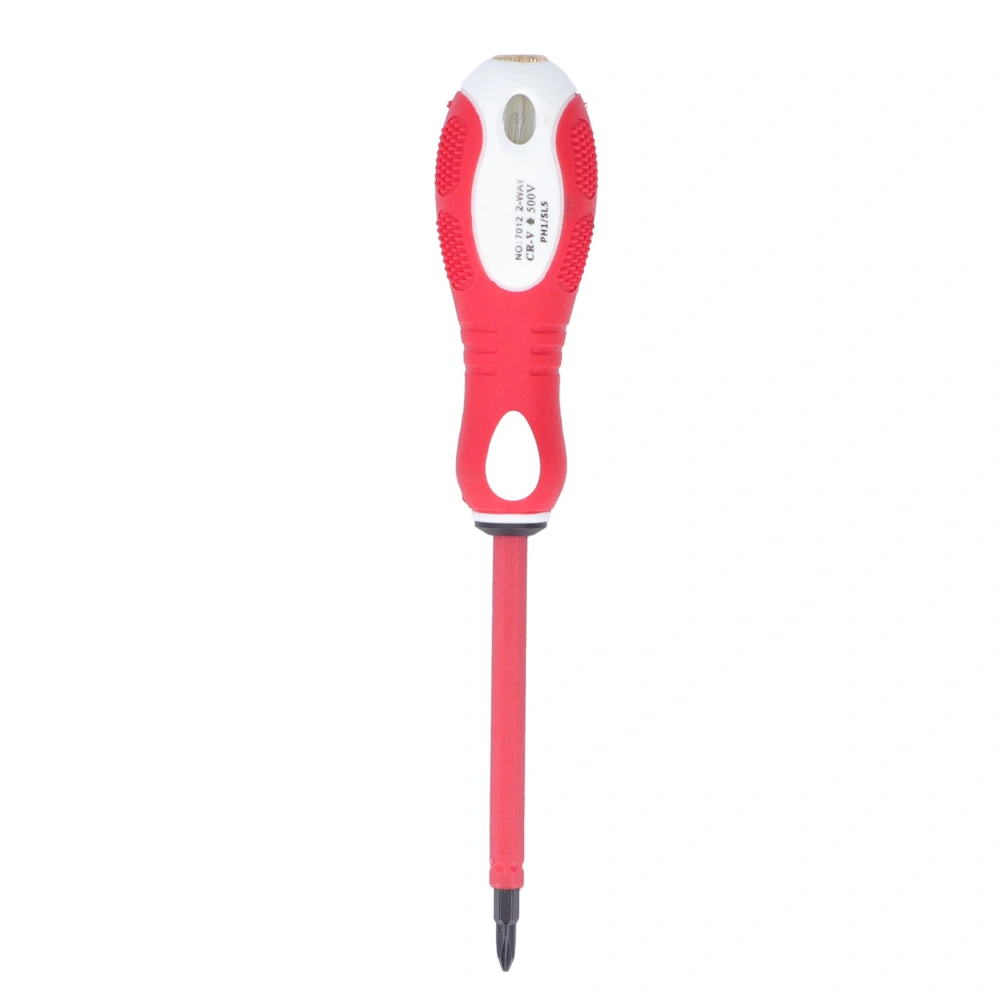 Electrician Screwdriver Insulating Glue Copper Dual Purpose Electrical Pen 500V Cross SlotPH1/SL5