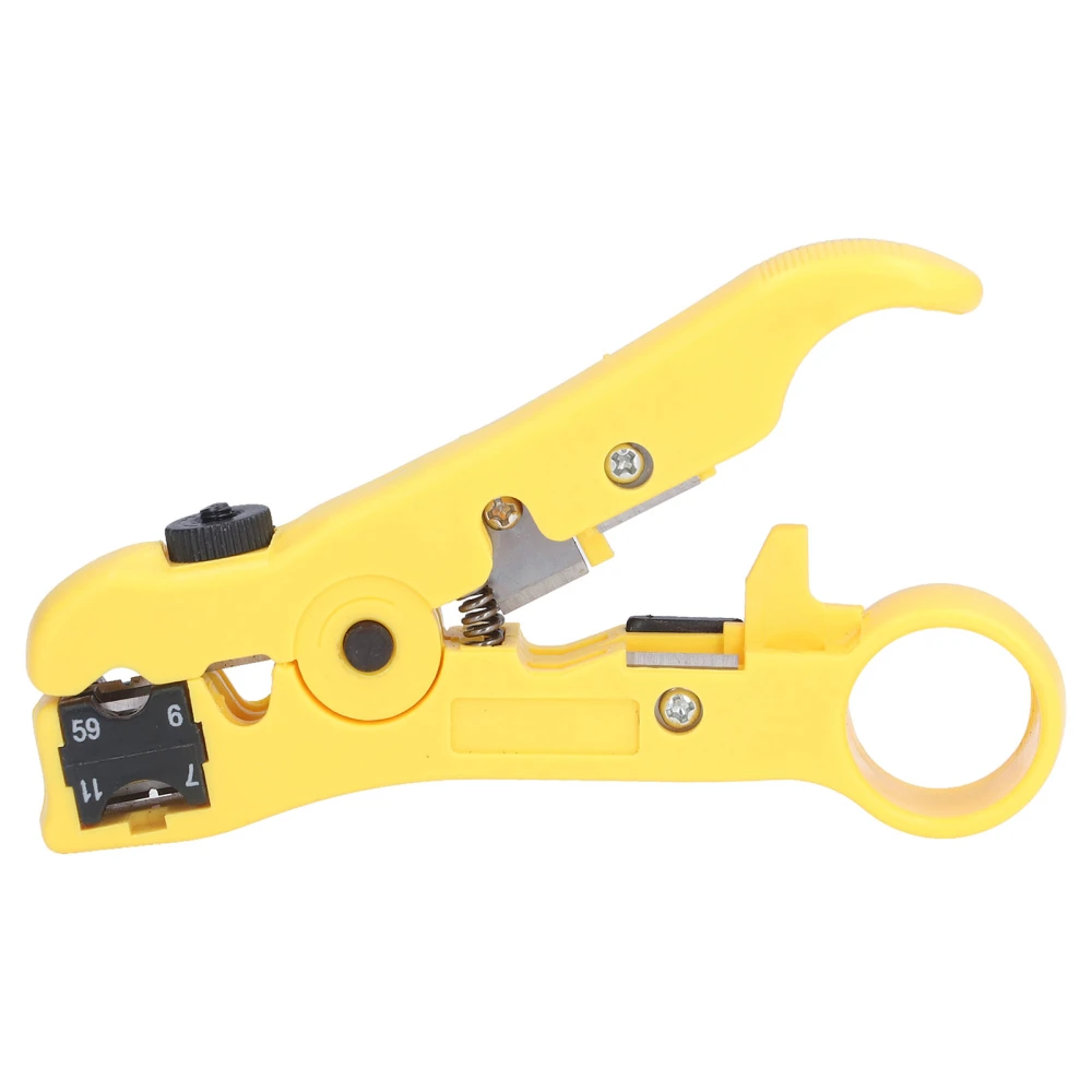 Coaxial Cable Stripper Multi Function Adjustable Manual Networks Strippers for RG59/6/11/7