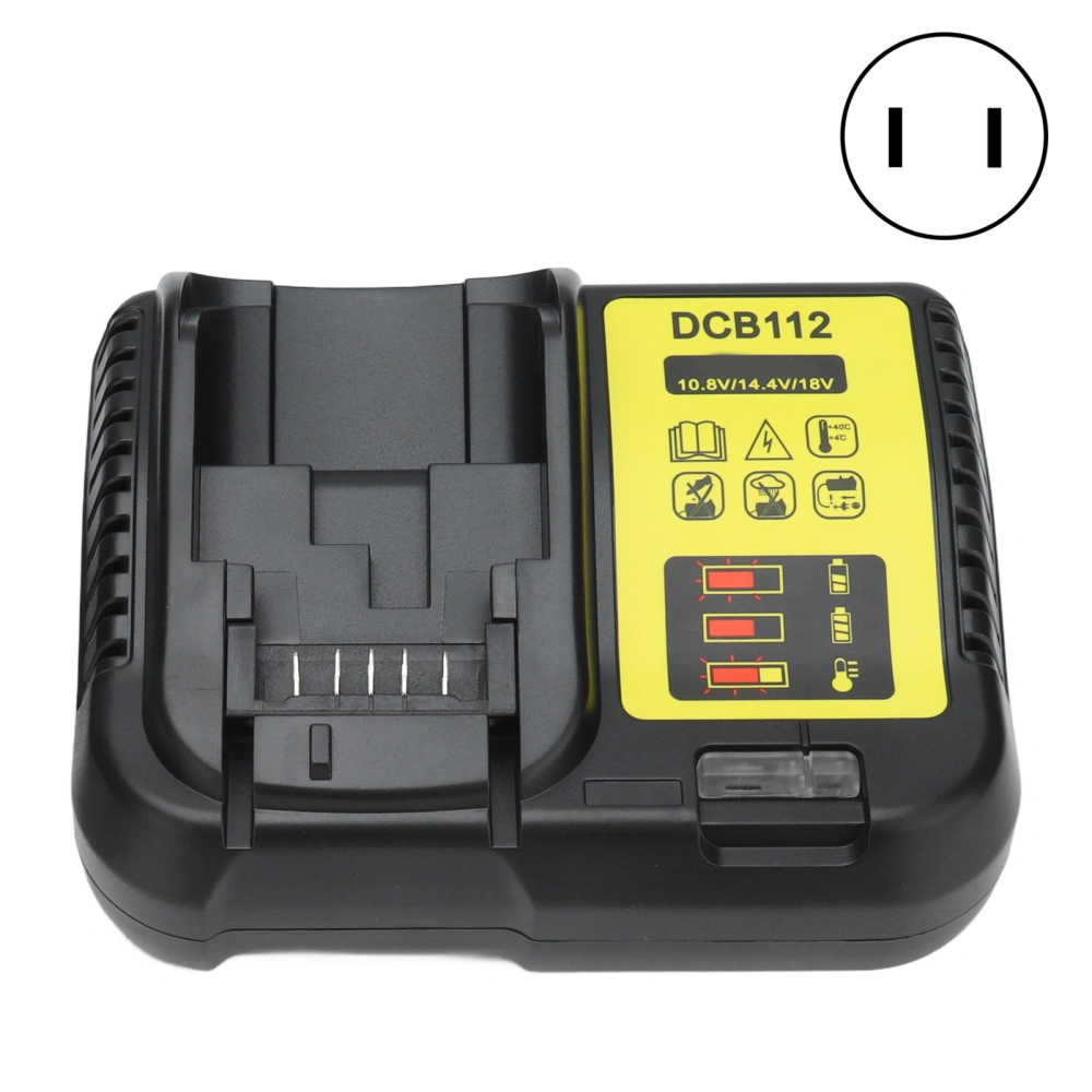 Lithium Battery Charger Power Tool 10.8V 14.4V 18V Smart Batteries Maintainer AC 100‑240VUS Plug