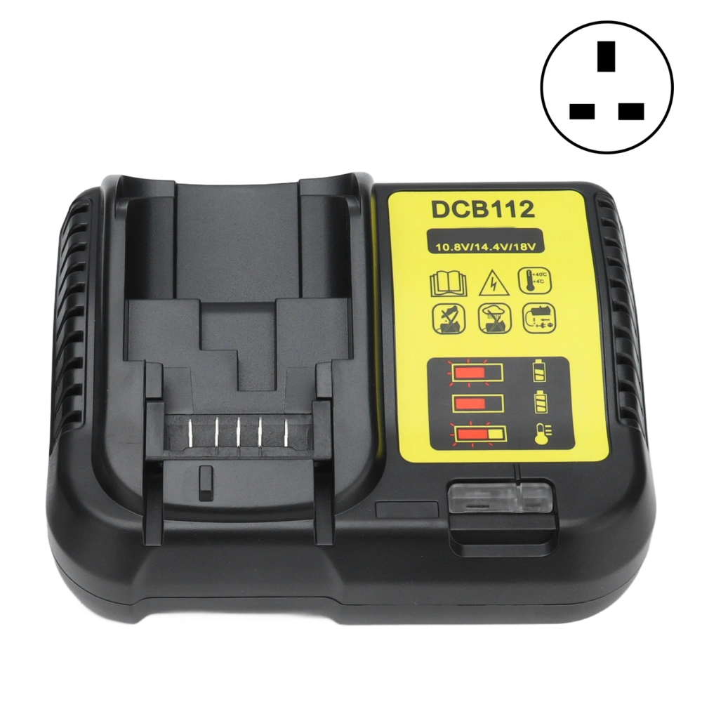 Lithium Battery Charger Power Tool 10.8V 14.4V 18V Smart Batteries Maintainer AC 100‑240VUK Plug