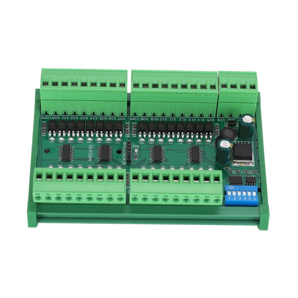 RS485 Input Controller 32 Channel DIN Rail Isolated PLC Switch Quantity Acquisition BoardPNP with Shell High Level