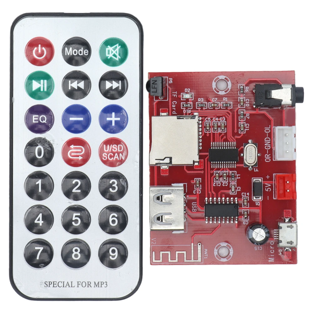 Bluetooth Decoder Board Memory Card U Disk Audio Decoding Module with Remote Control XHA253