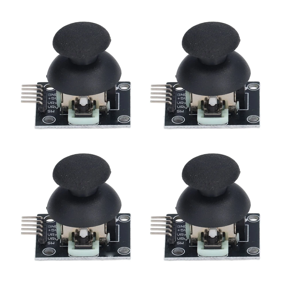 4Pcs Joystick Module 5 Pin Game Controller Control Sensor X Y Dual Axes Set Kit for PS2