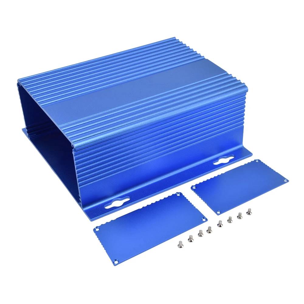 Aluminum Alloy Electric Box Project Junction Case Split Enclosure 61x147x155mm Matte Blue