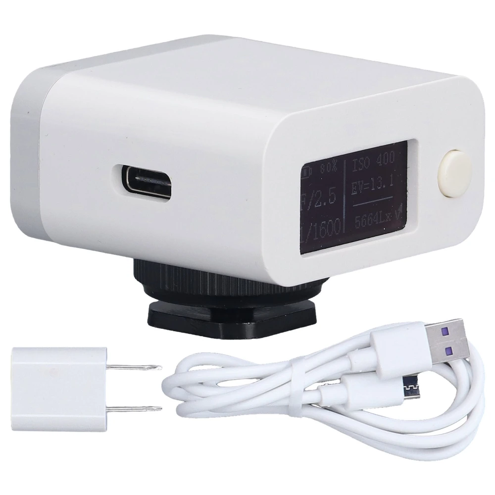 Camera Light Meter Photography Upper Reflection Photometer with USB Cable 110‑240V