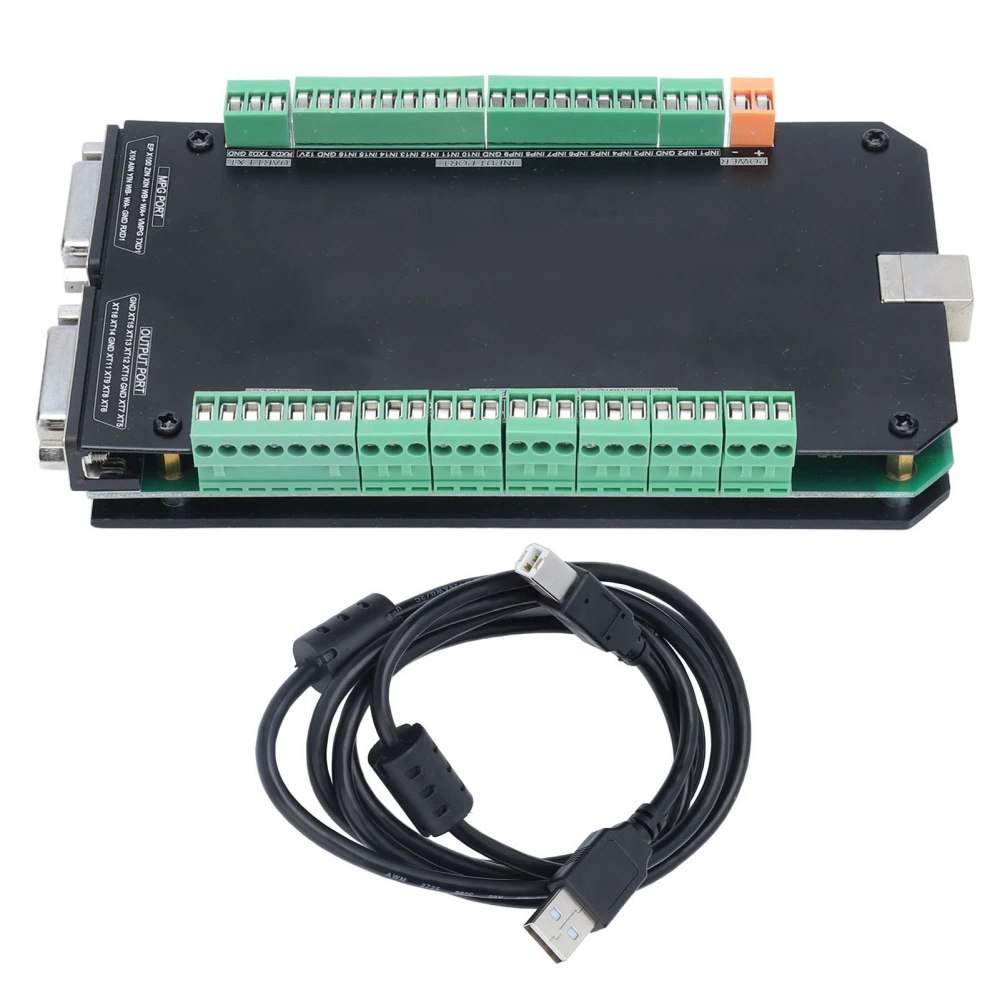 CNC Motion Controller Board USB Interface Stepper Motor Driver Control Module with Cable5 Axes