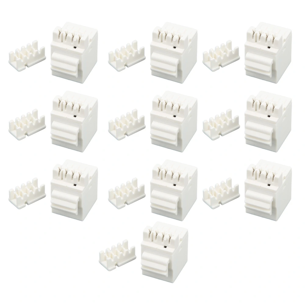 10Sets Telephone Module Easy to Use RJ11 Interface Rust Proof Telephone Socket Toolless Type for Communication