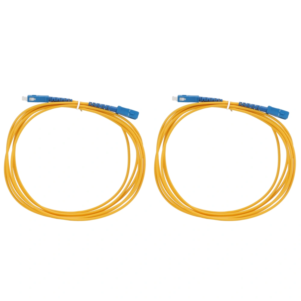 2PCS Fiber Optic Cable Repeatable Operation Plug in Lock Ceramic Material Fiber Patch Cable