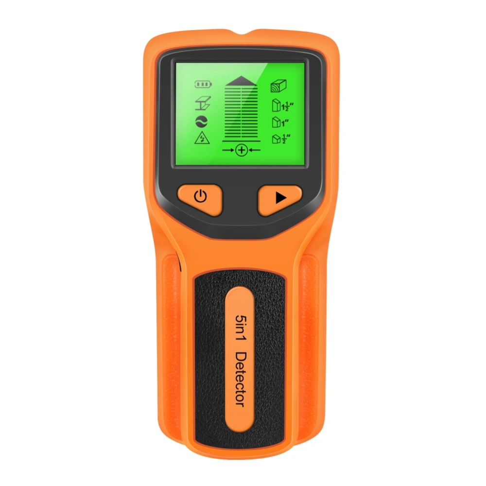 5 in 1 Stud Finder with High Definition LCD Display and Audible Alarm Wall Scanner Wall Detector for Wood AC Wire Metal Stud Detection