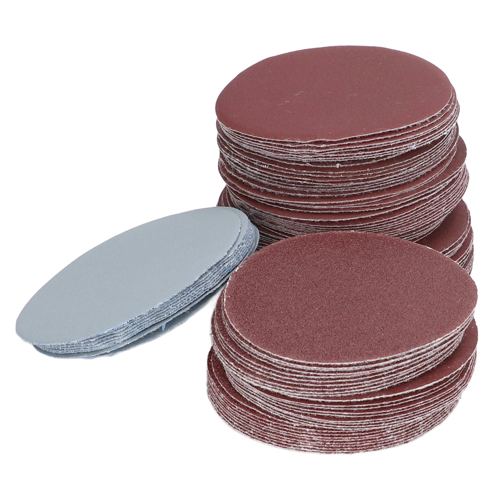 100Pcs Aluminium Oxide Sander Disc Round Sandpaper Discs for Cleaning 3in 80‑3000 Grit