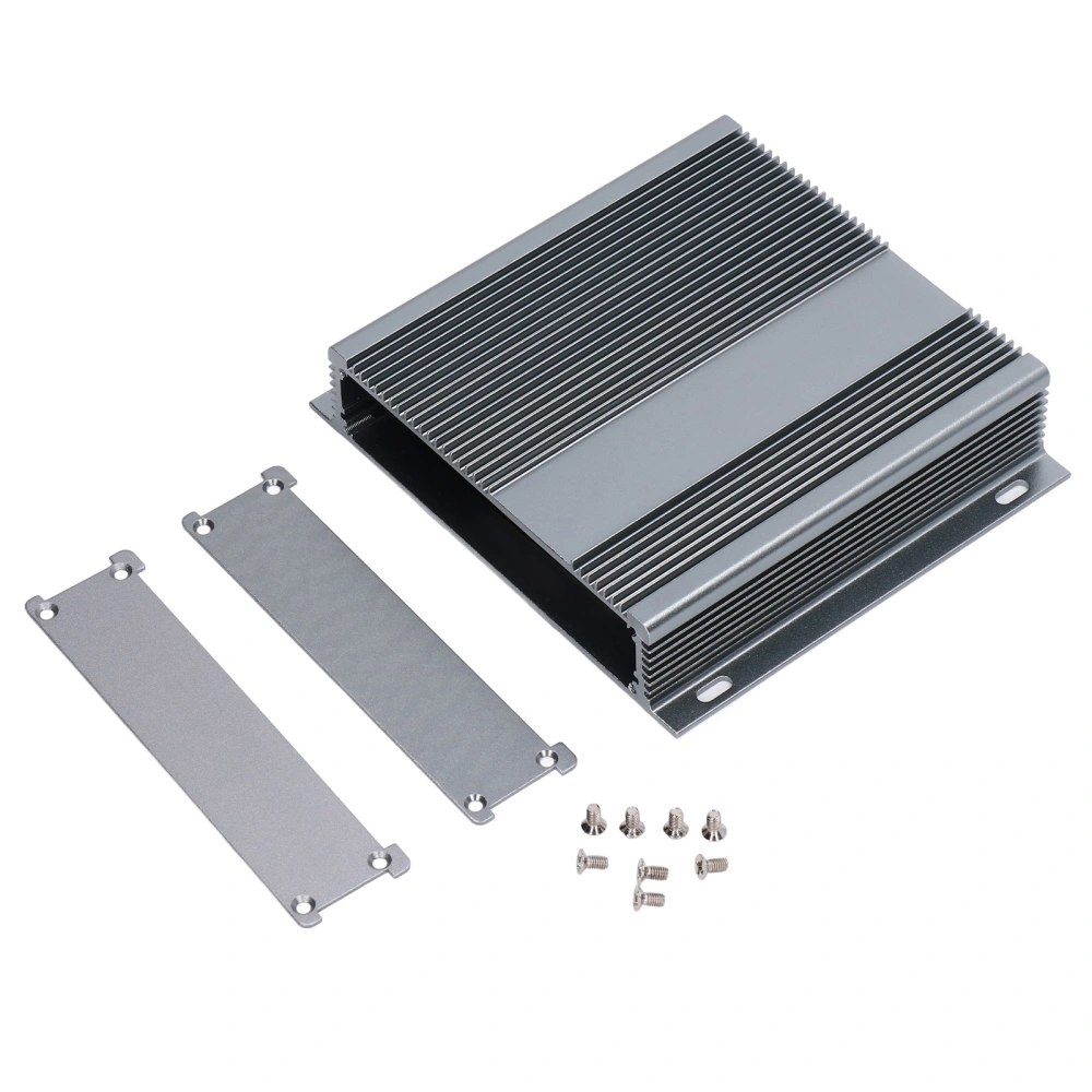 Aluminum Alloy Electric Box Project Junction Case Integrated Enclosure 31x143x130mm Matte Grey