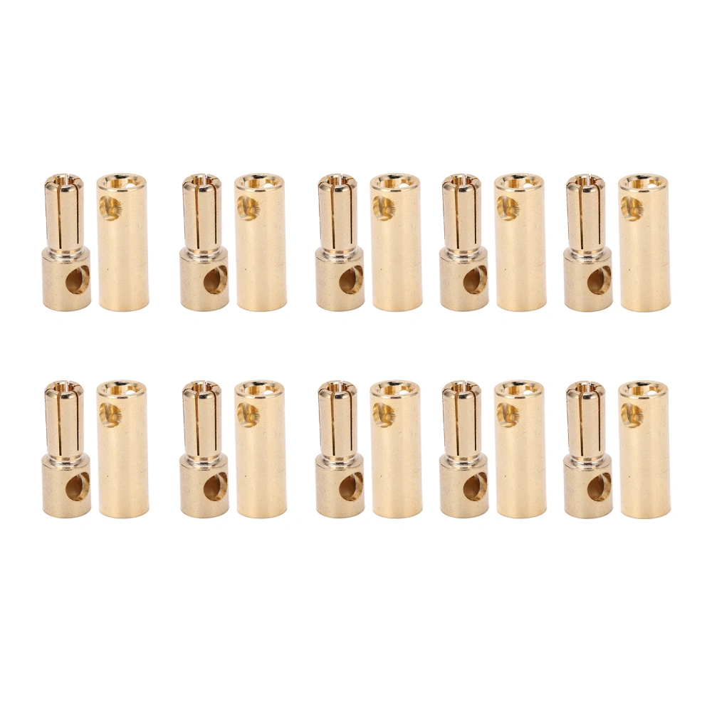 10 Pair 5.5mm Gold Plated Male and Female Banana Connectors Plugs for DIY RC Battery ESC Motor