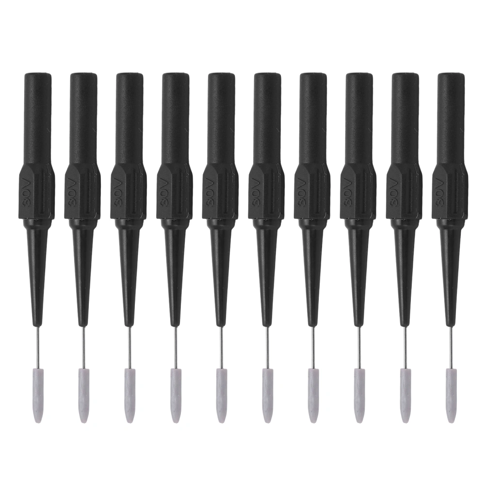 10pcs 26.010 0.7mm Test Probe Set 4.0mm Socket Piercing Probe for Testing EquipmentBlack