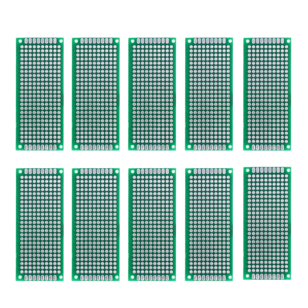 10Pcs DIY Prototype Board Universal Double Sided Boards Kit for Engineers Technicians 3cmx7cm