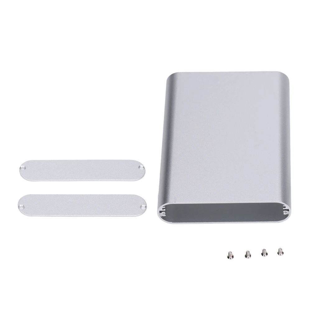 Aluminum Alloy Project Box Matte Silver Sandblasting Oxidation for Circuit Board PCB Wiring