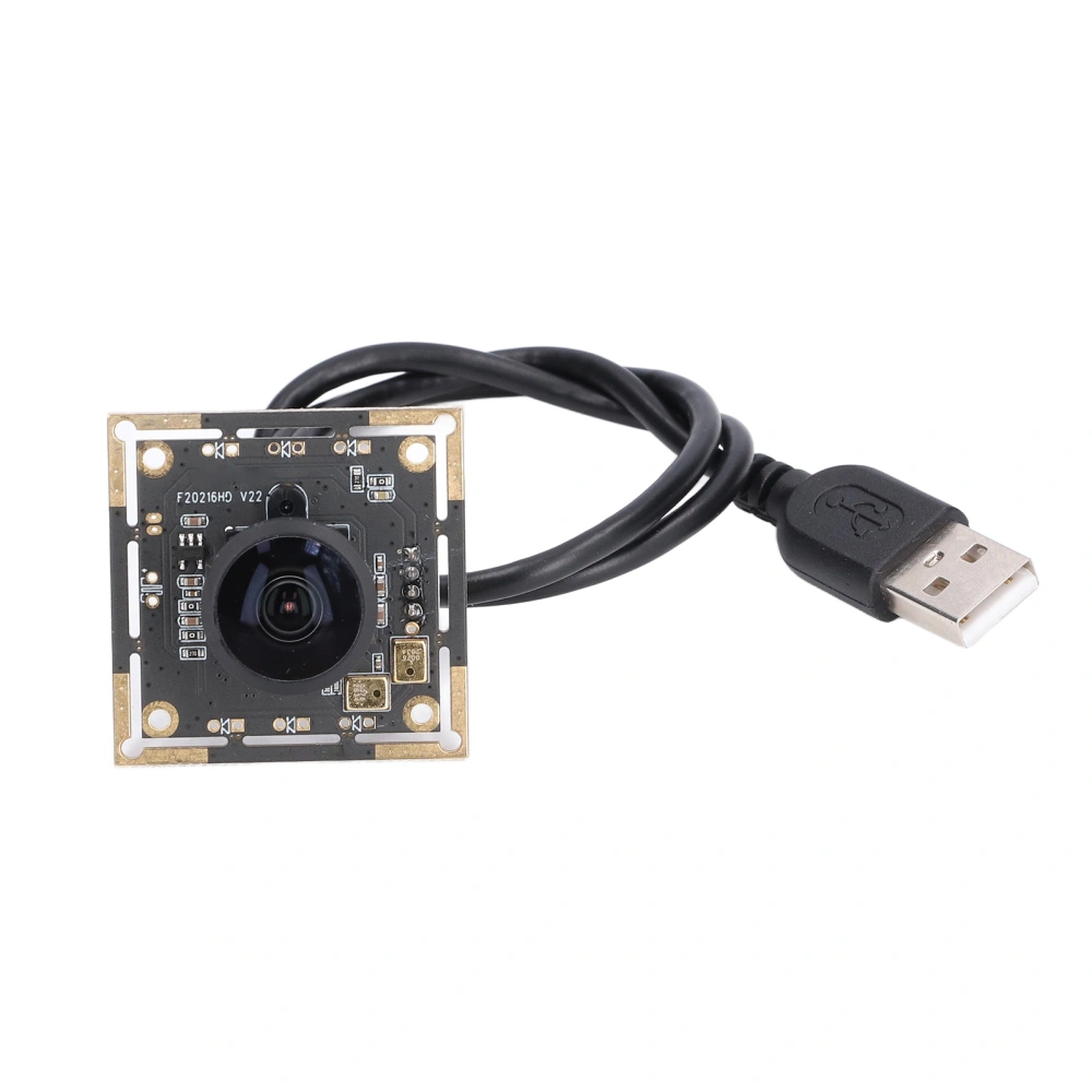 2 MP Camera Module 180° 2.5mm Manual Focus USB 2.0 Webcam Board with Microphone HBVCAMF20216HD