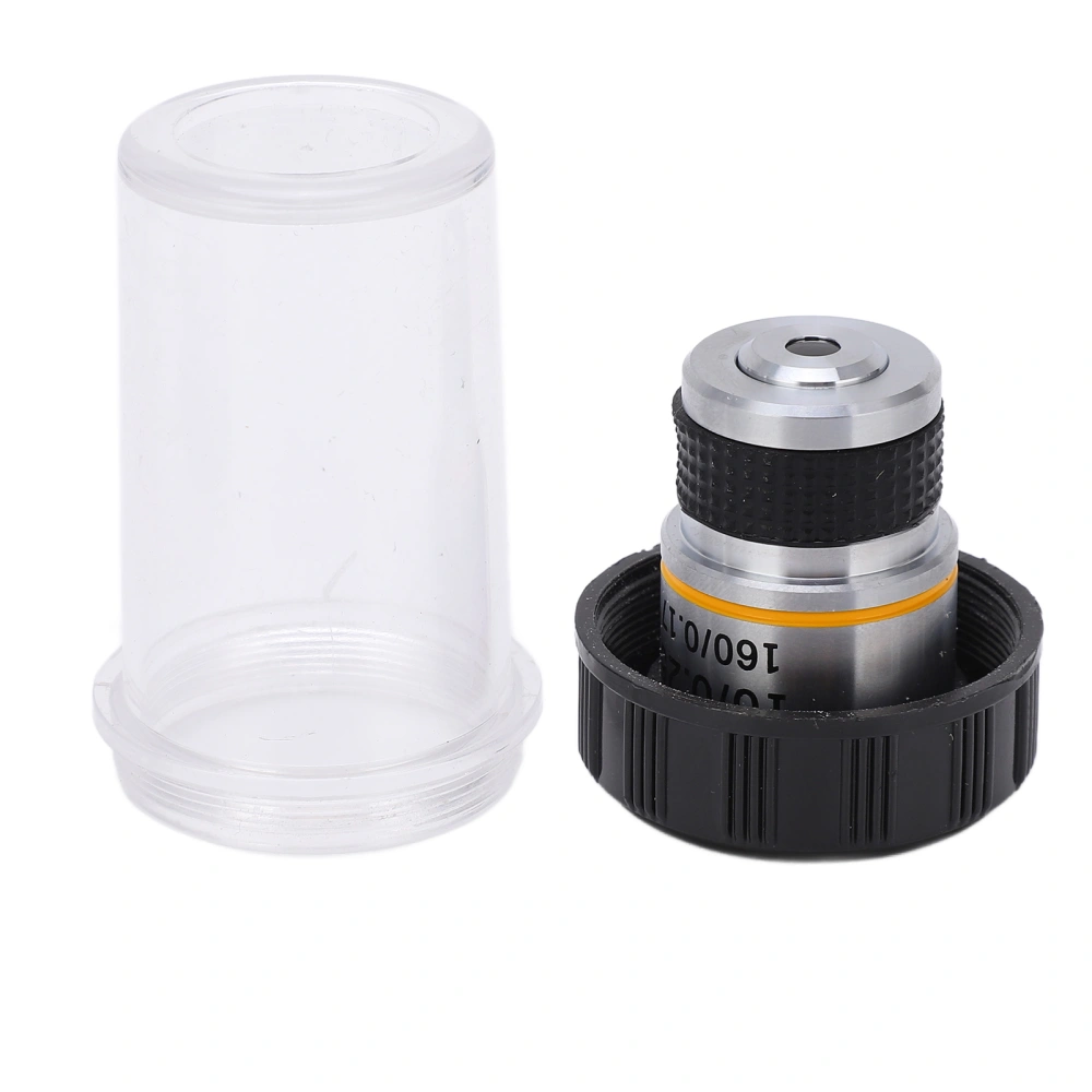 185 Achromatic Objective Lens Clear Standard 20mm Thread Biological Microscope Objective10/0.25