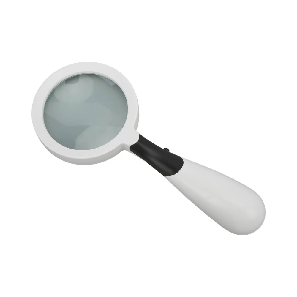 Magnifier Handle Round Head HD Amplification Effect Reading Magnifier with LED Lamp for Observation Detection