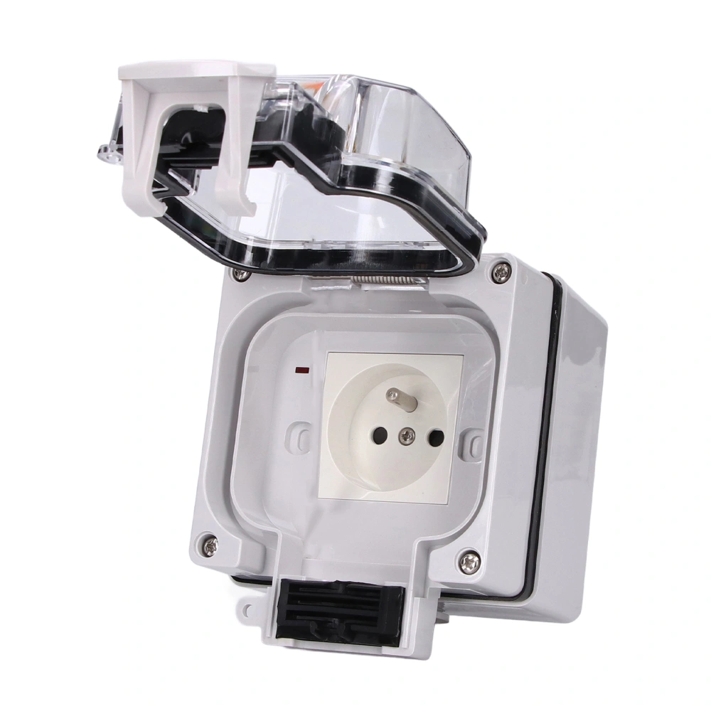 Outdoor Socket IP66 Waterproof Wall Surface Mounted Power Outlet Box French Standard 16A