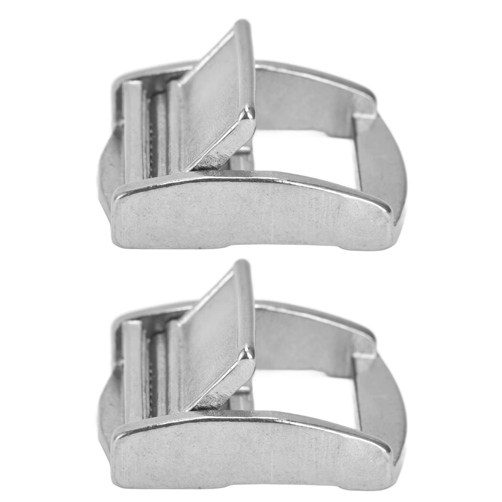 2Pcs Press Buckles 316 Stainless Steel Spring Locking Buckle Lightweight Webbing Tensioner 27mm