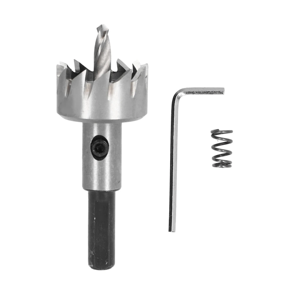 26mm Hole Opener Bit 3 Flute High Speed Steel Woodworking Sawing Reaming Tool with Hex Wrench