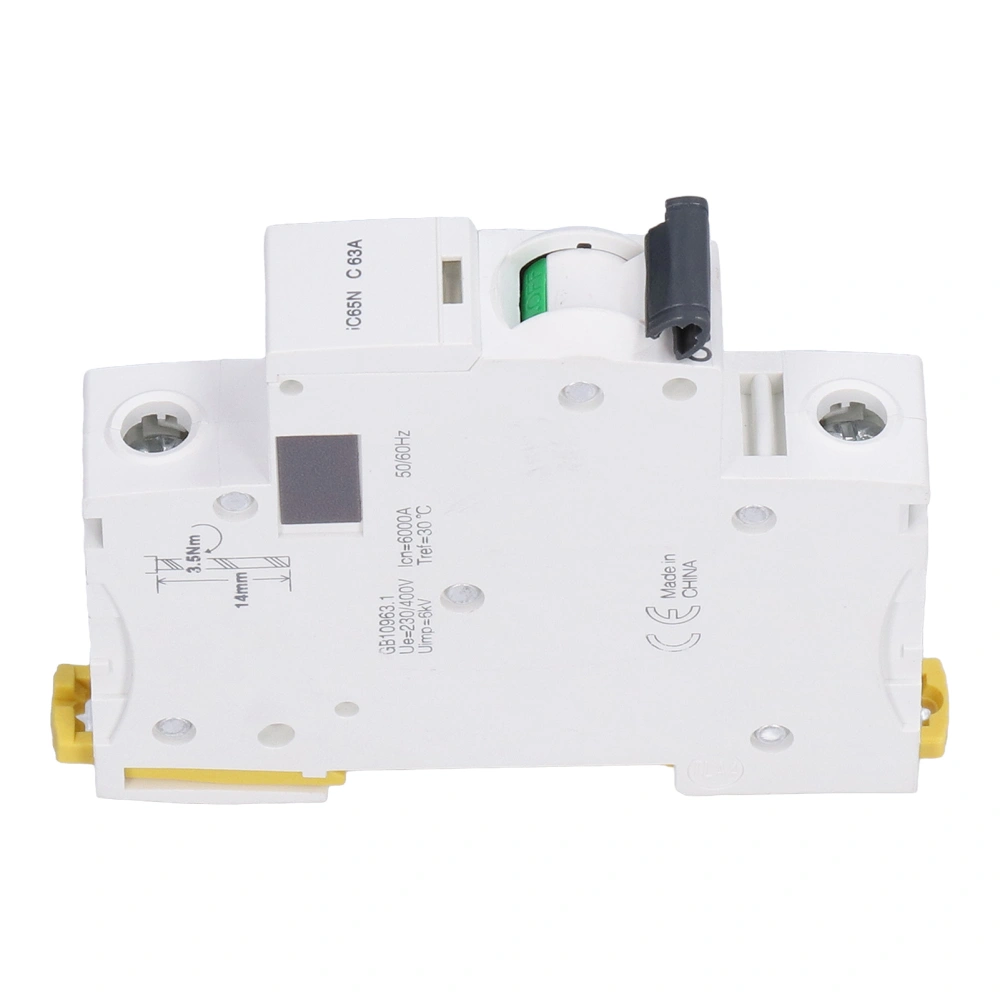 Miniature Circuit Breaker Low Voltage 63A /400V DIN Rail Mount for Power Distribution