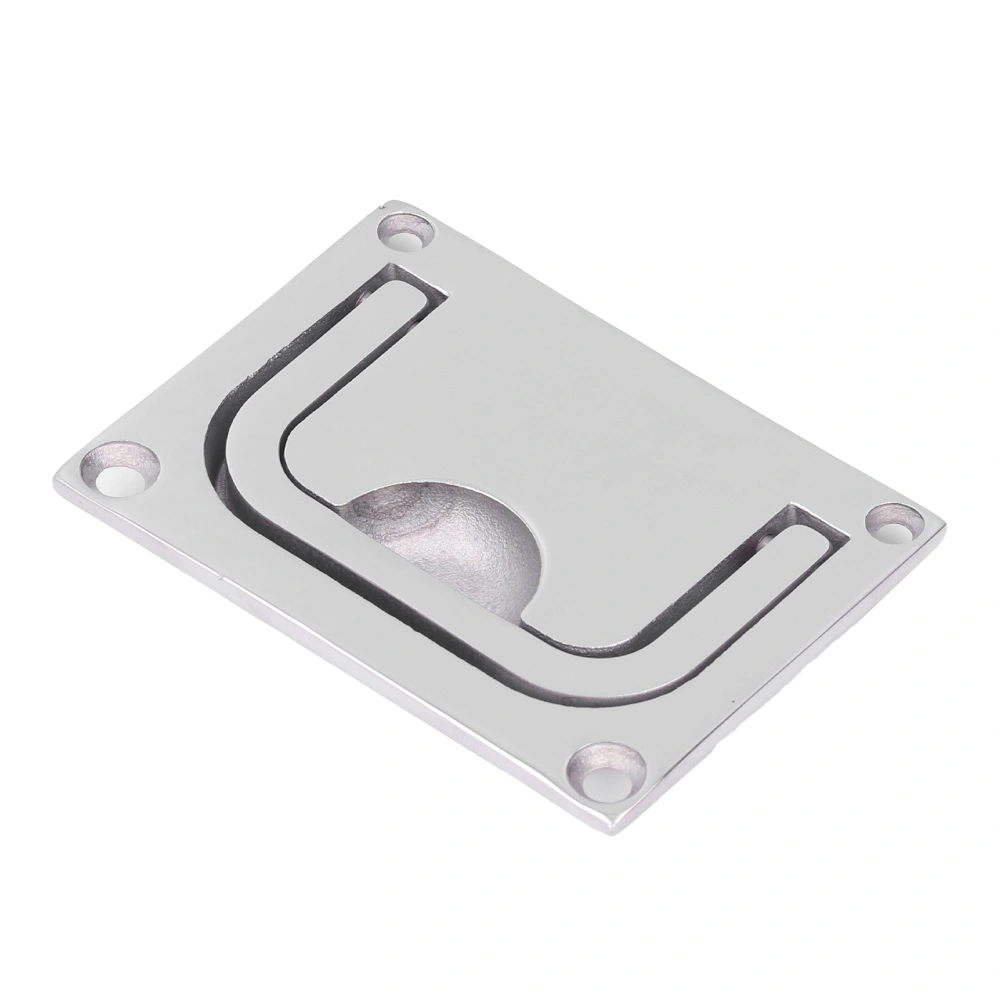 Boat Ring Hatch Pull Flush Lift Deck Cover Handle Marine 316 Stainless Steel Mirror Square96x69mm